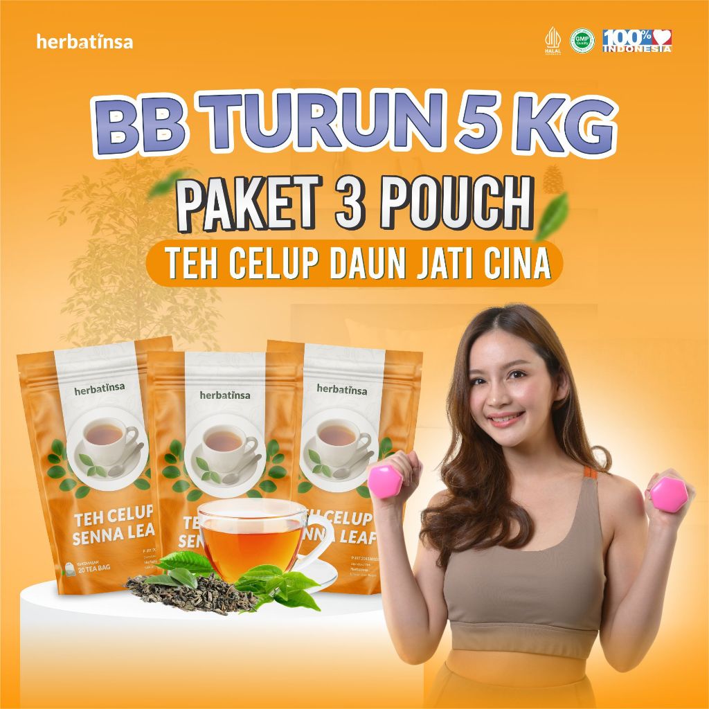 

Herbatinsa Lemak Langsusng Luntur Badan Ideal Paket 3 Pouch