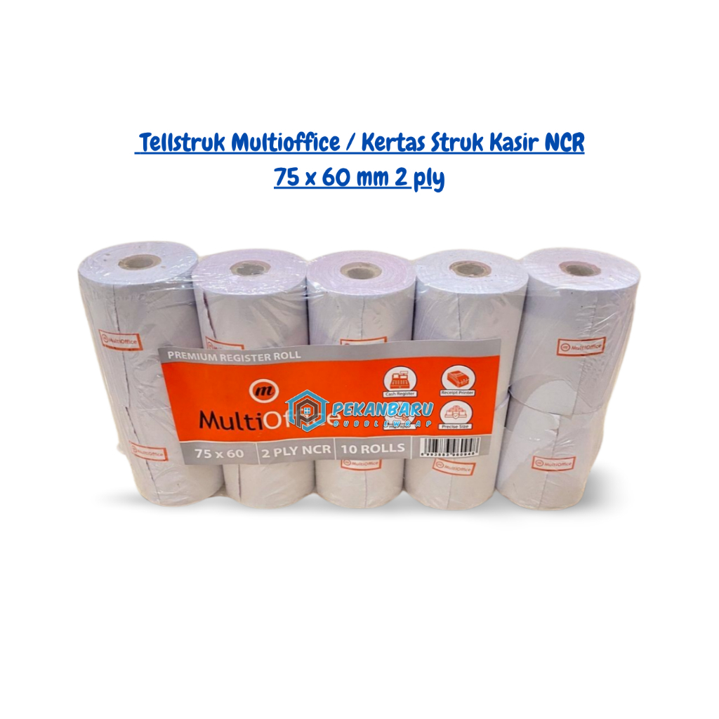 

Tellstruk Multioffice Kertas Struk Kasir NCR 75 x 60 mm 2 ply