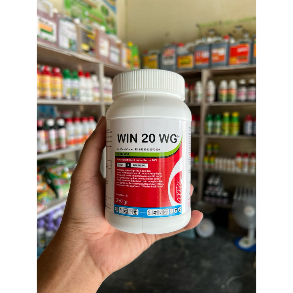 WIN 20 WG 250 gr - Herbisida Sistemik Pengendali Gulma | Methyl Metsulfuron 20%