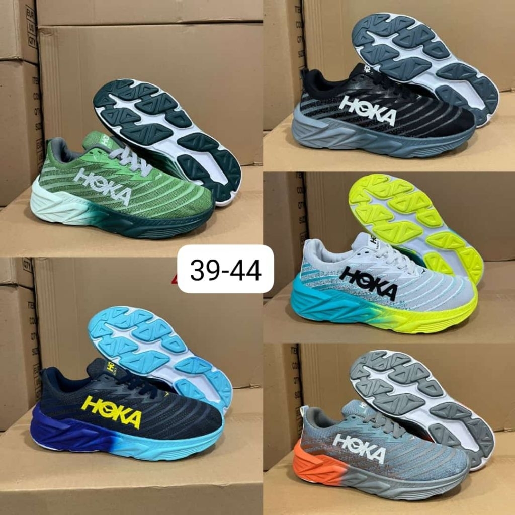 SEPATU H0KA M4CH 5 RUNNING SPORT PRIA WANITA TERBARU | Sneakers Kets Sport Running Training Cowok Ce
