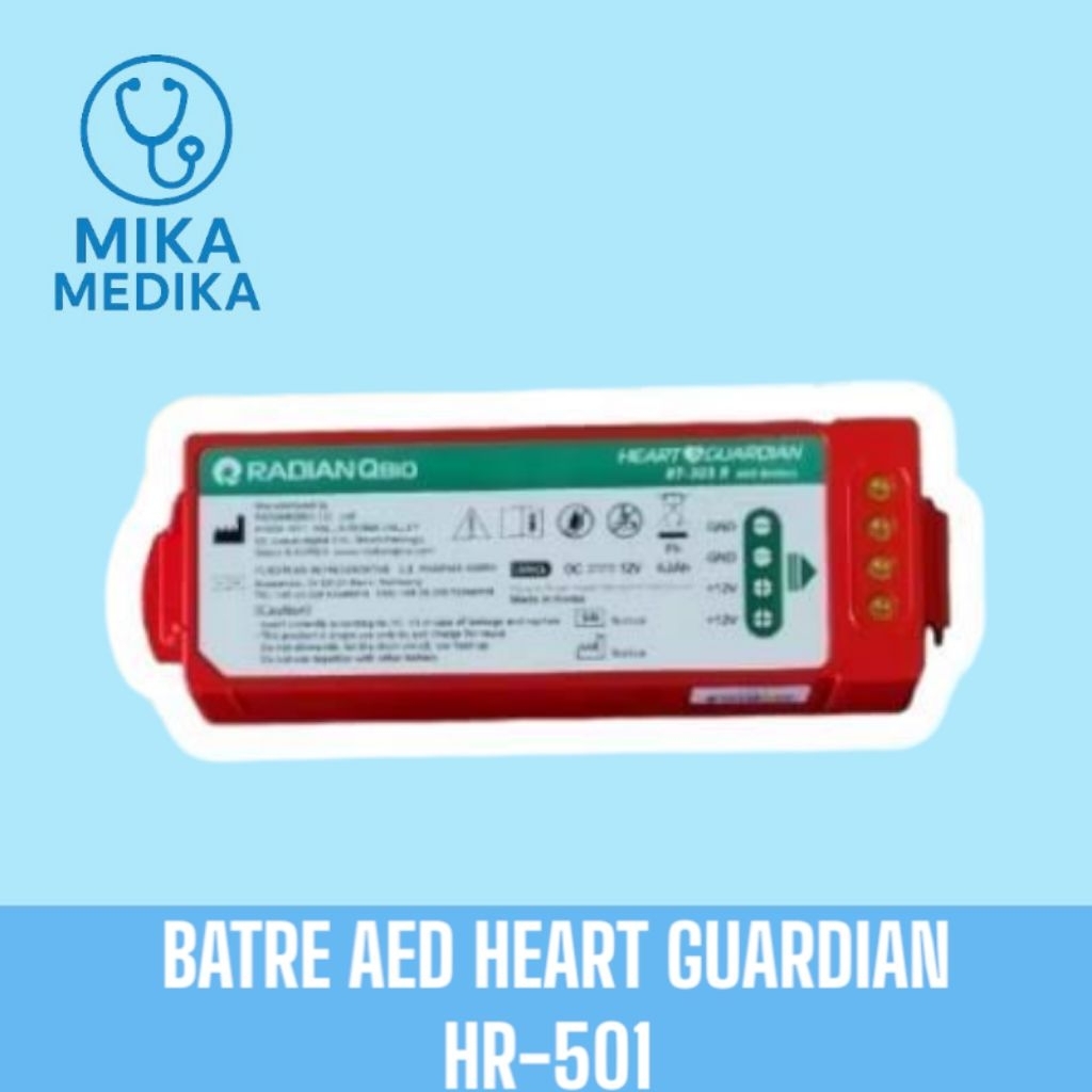 Bateray Aed Heart Guardian HR-501 / Battery Aed Heart Guardian HR-501 / Batre Aed Heart Guardian HR-