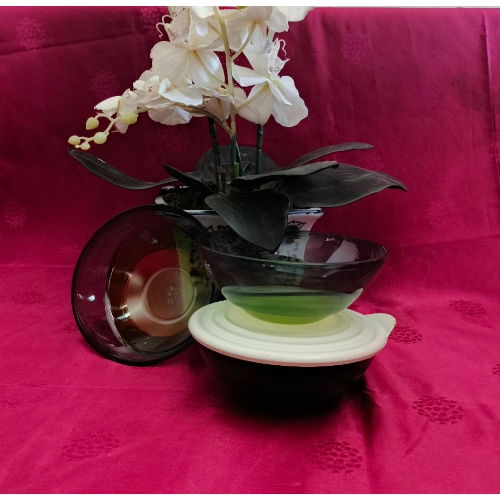 Eleganzia Bowl 600ml Hijau dan Ungu