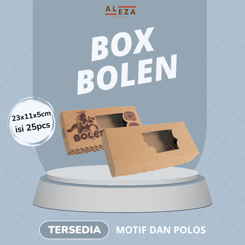 

Box Bolen | Dus Bolen Laminasi | Kemasan Bolen Ukuran 23x11x5 isi 25pcs