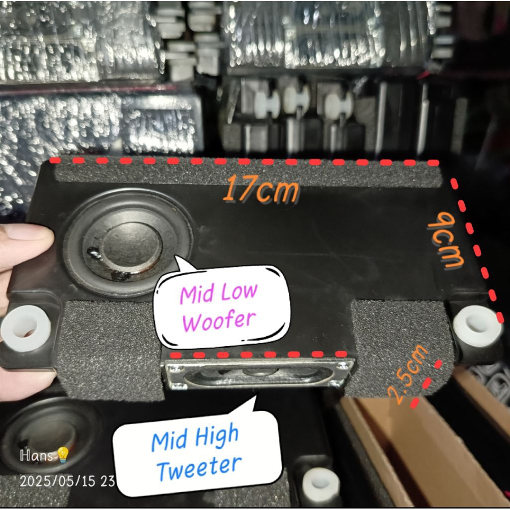 Speaker TV LED, 10 Watt 8 Ohm, "2 Way (MidHigh MATI) MidLow Hidup Bass Jedug"