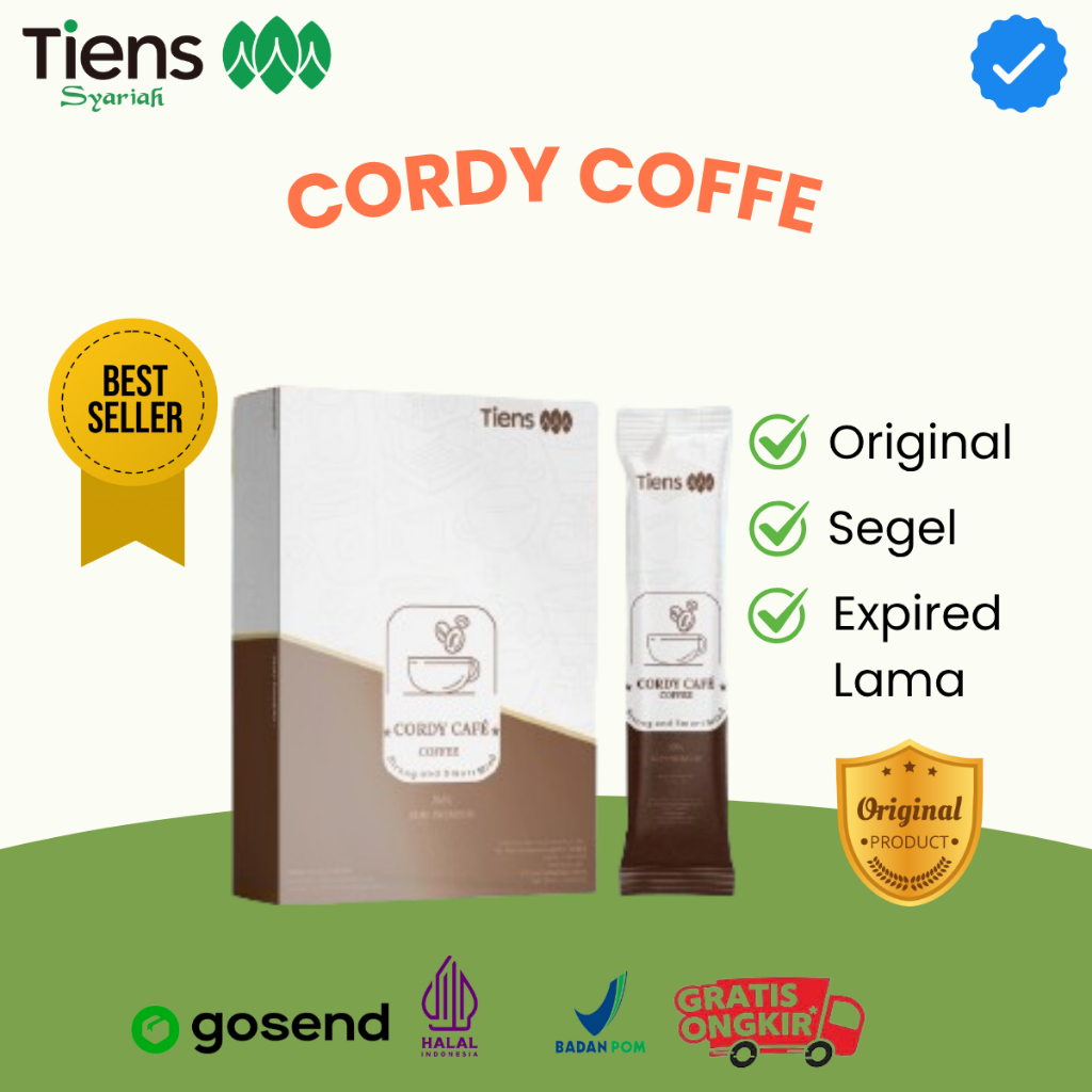 

Cordy Coffee Tiens Cafe Kopi Stamina Pria Sehat Herbal China Original Halal Bpom Isi 10 Sachet