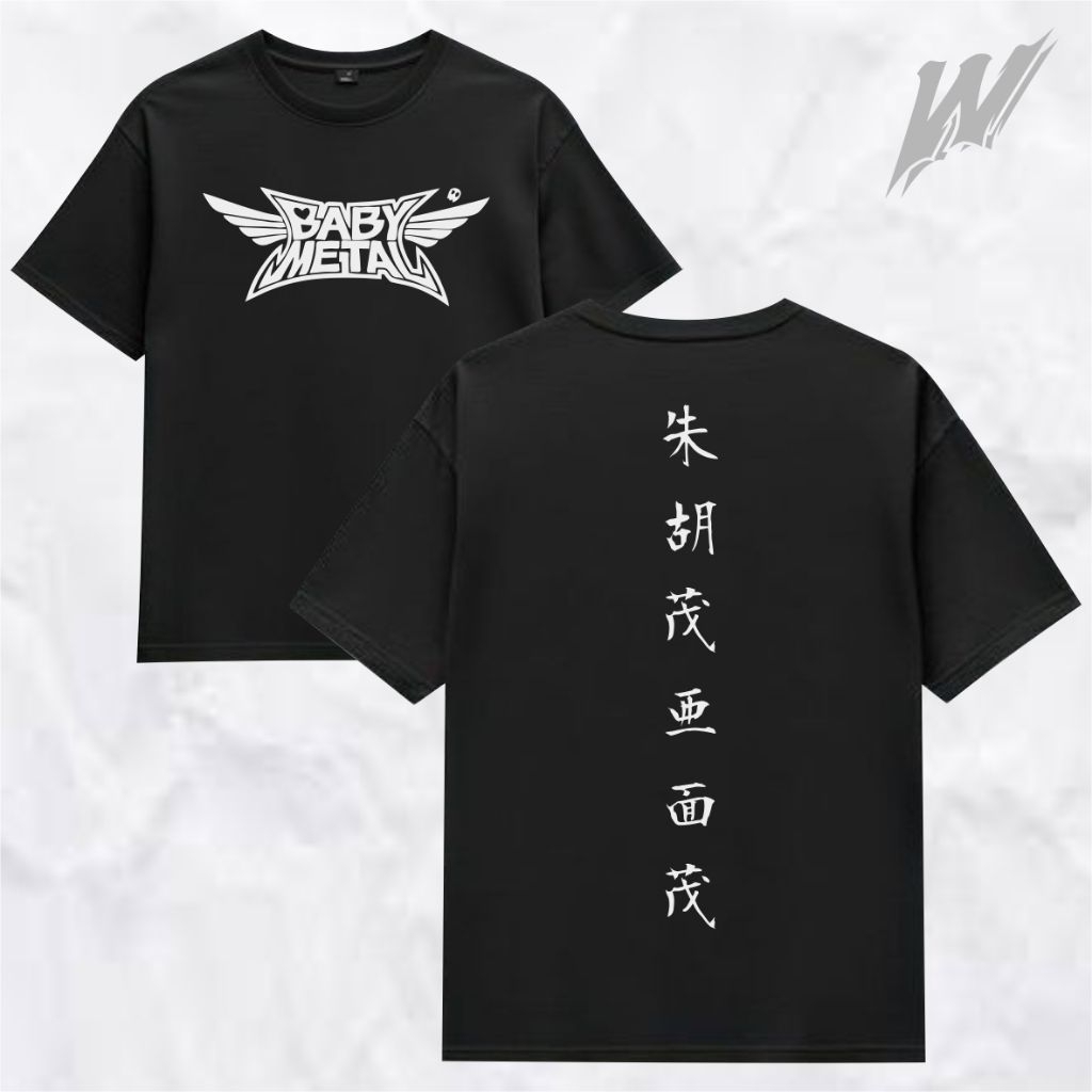 Kaos Band BabyMetal LOGO BIG SIZE S - XXXXL | Kaos Band Metal | Sablon  Plastisol  | CottonCombet24s