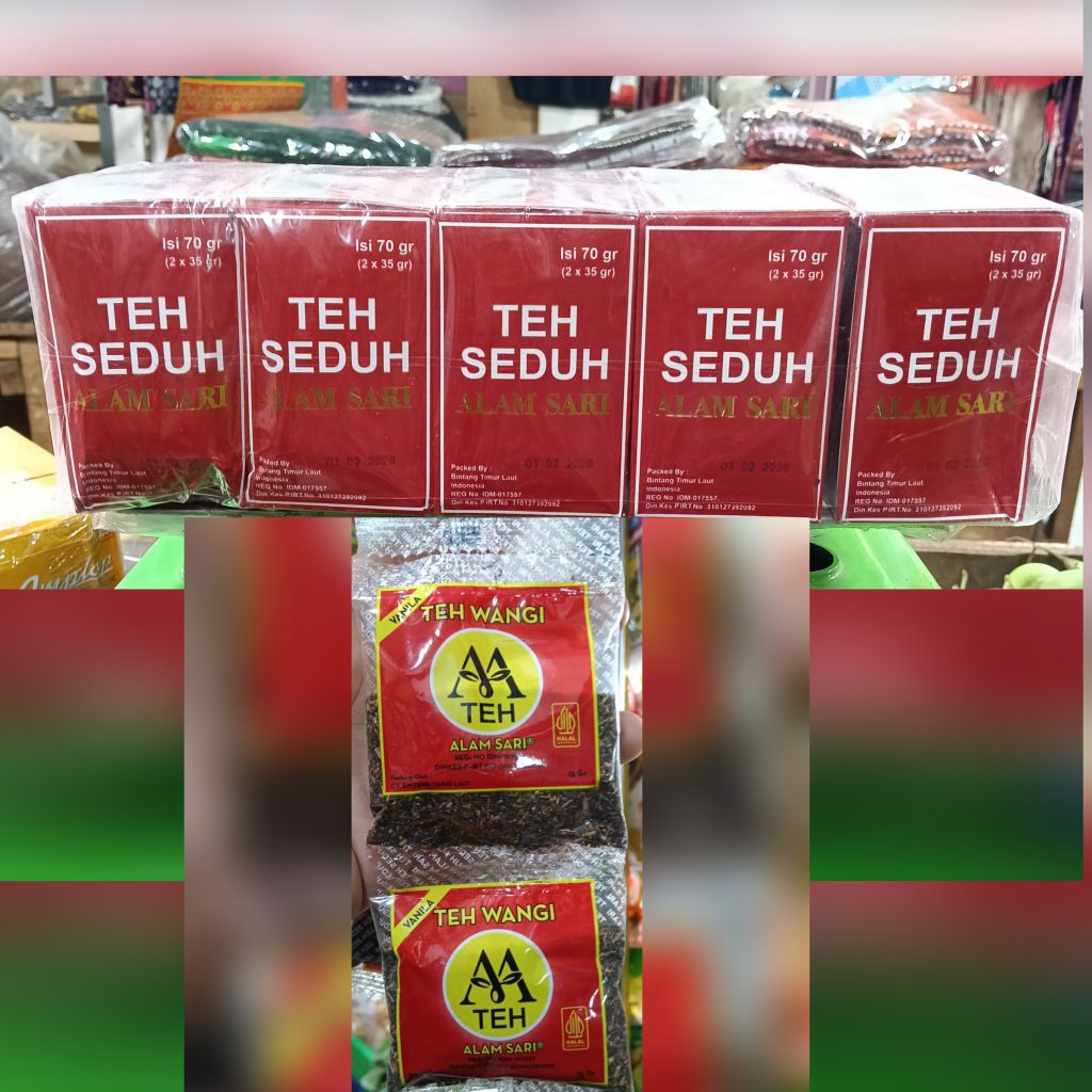 

Teh seduh alam sari,daun teh pilihan 1 kotak