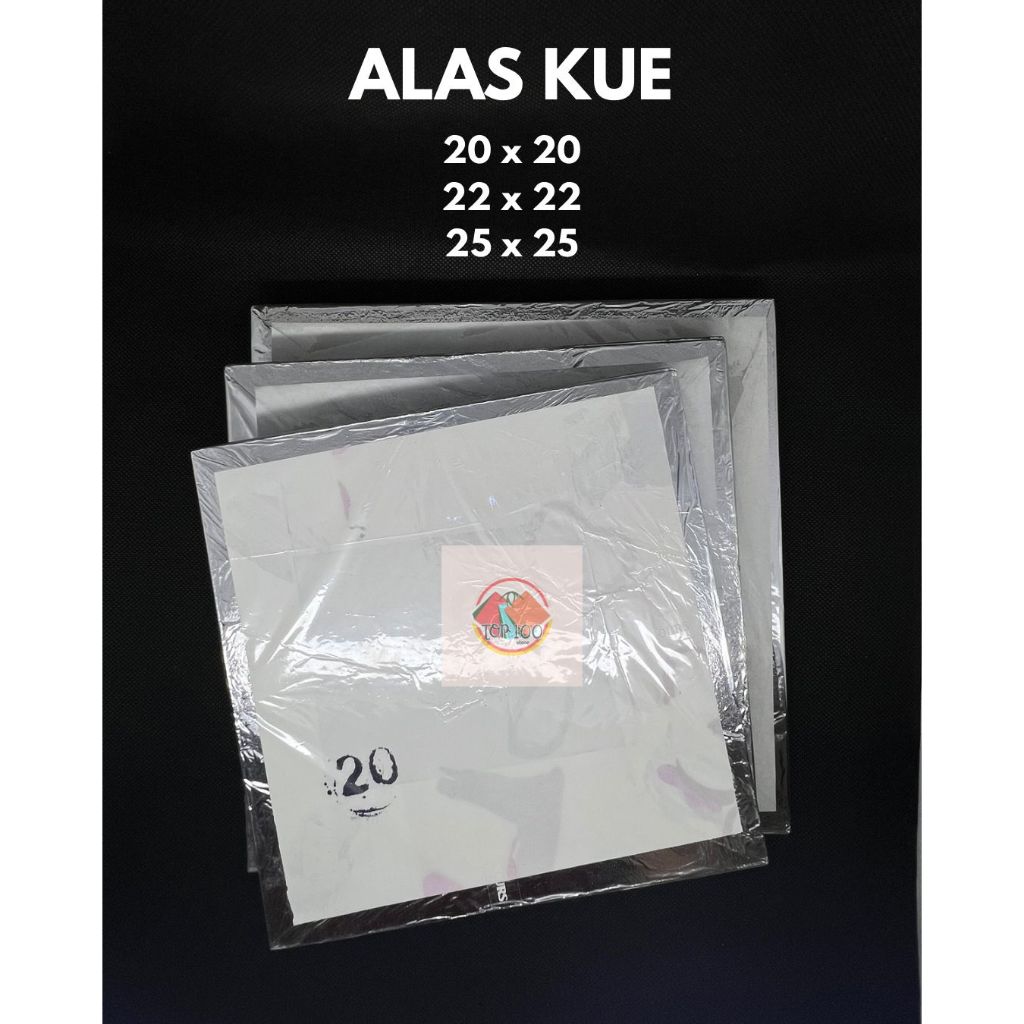 

Tatakan Kue Petak 20x20 | 22x22 | 25x25 cm / Alas Triplek Kue Tart Tar Bolu Cake Kotak