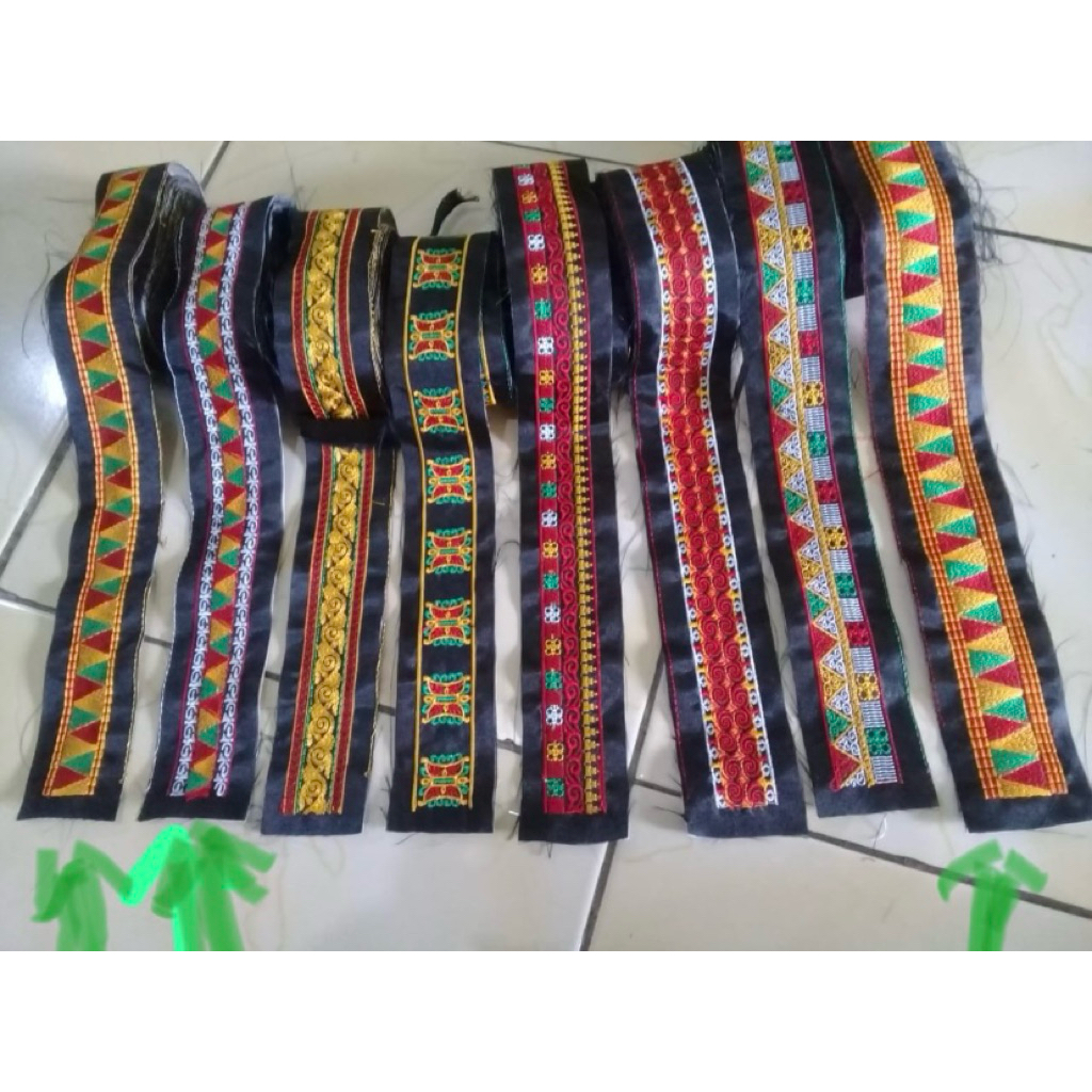 Aksesoris Bordir Baju Motif Aceh Gayo Per Roll