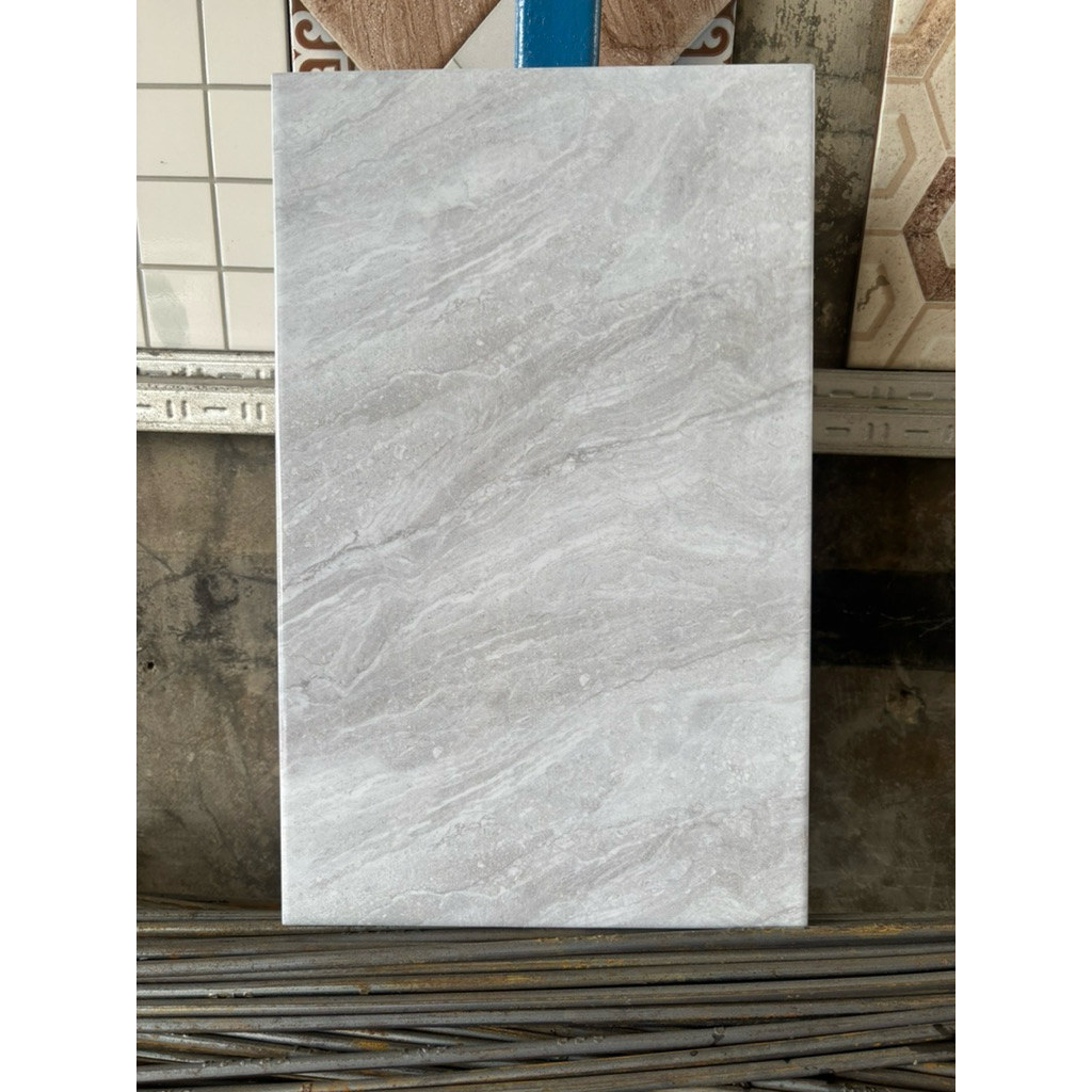 KERAMIK DINDING MARBLE MULIA  25x40 VANIA GREY BEIGE KW 1