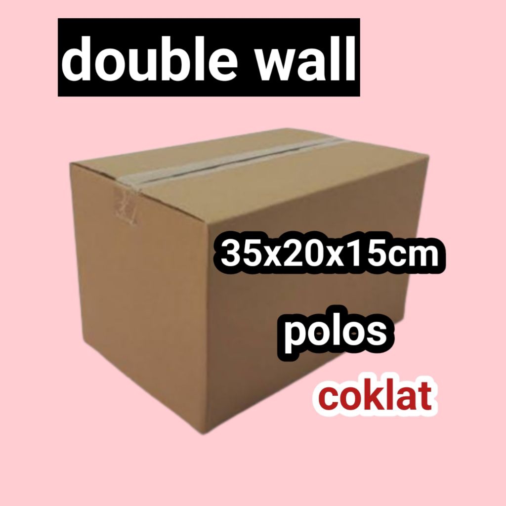 

karton/kardus ukuran 35x20x15cm double wall