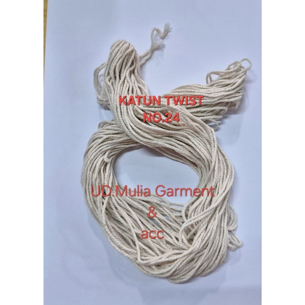 

TALI SUMBU TWIST KATUN 100℅ ISI 45 GRAM 1mm SD 3mm