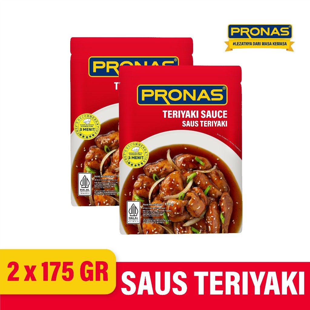 

Pronas Stir Fry Sauce Teriyaki 175 gr bundling 2 pcs