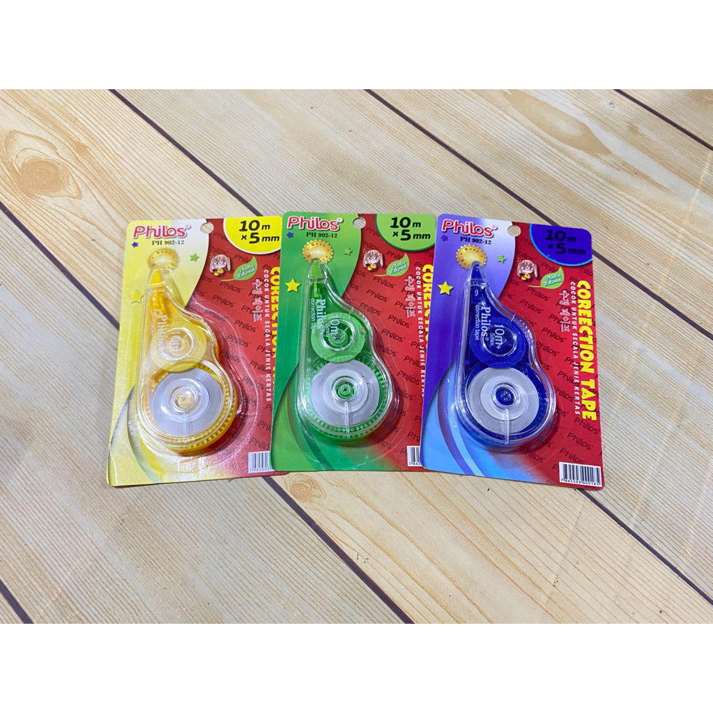 

(LUSIN) TIPE-X ROLL / CORECTION TAPE PHILOS 10M PH-902