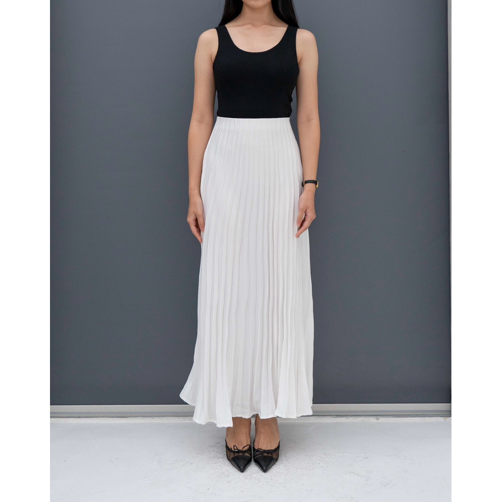 IWEARGRACIE - Renne Pleated Skirt / Rok Pleats / Maxi Skirt / Rok Satin /