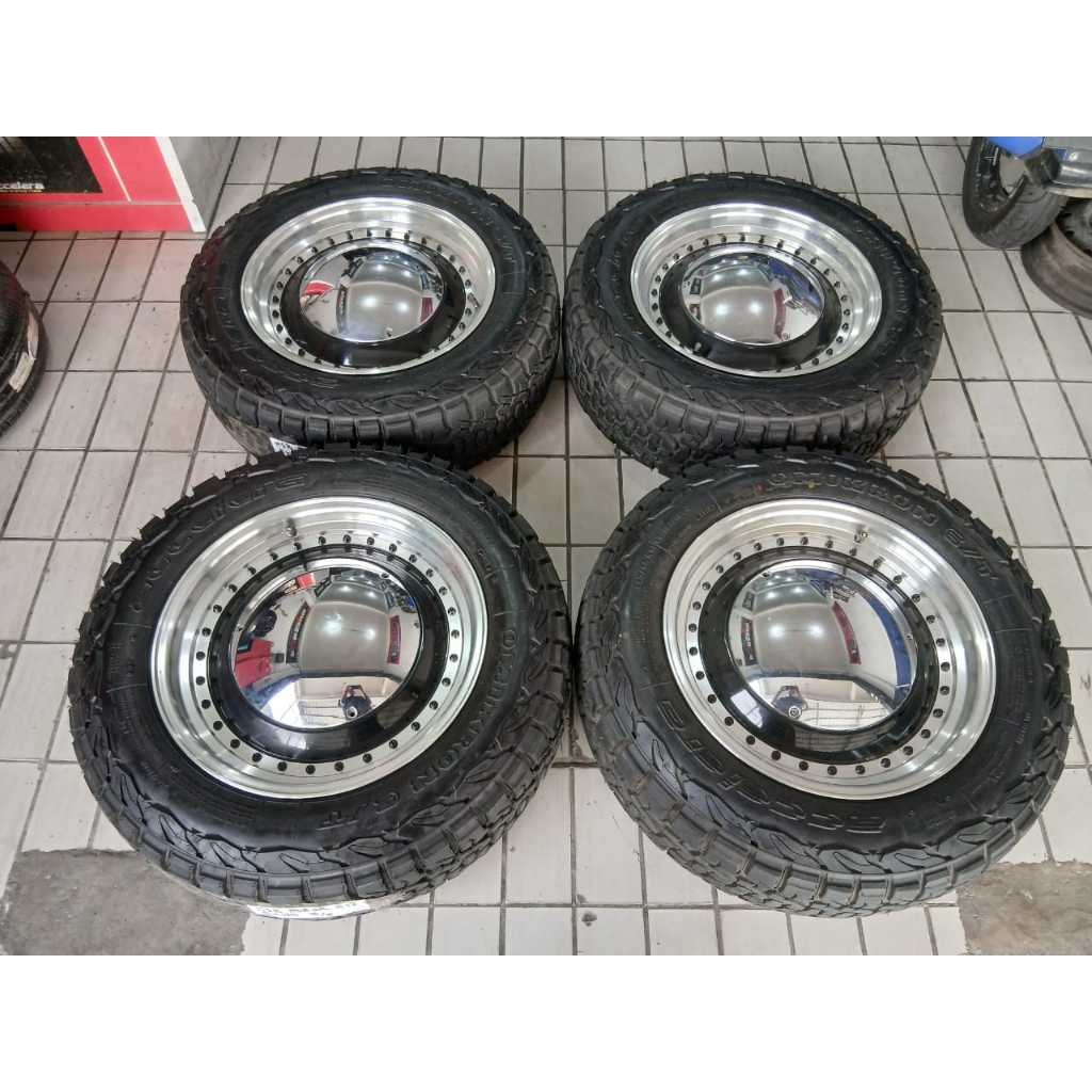 velg second MIRROR RING 17 R17 5X114 + BAN 225 65 R17 COCOK XTRAIL CAMRY INNOVA DLL