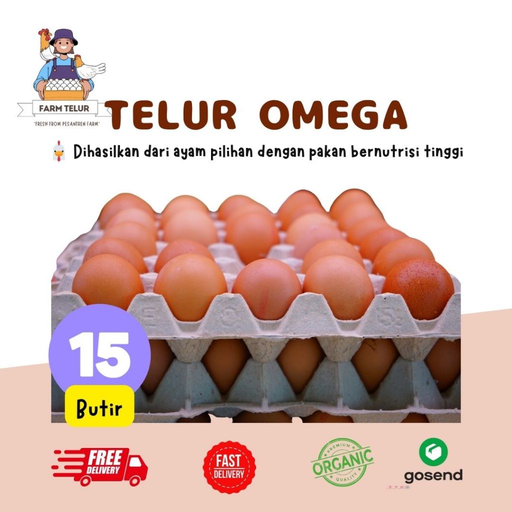 

TELUR AYAM OMEGA MURAH ISI 15 BUTIR