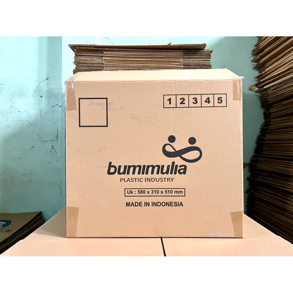 

kardus bekas bumi mulia tebal 1 layer ukuran (58x31x51)