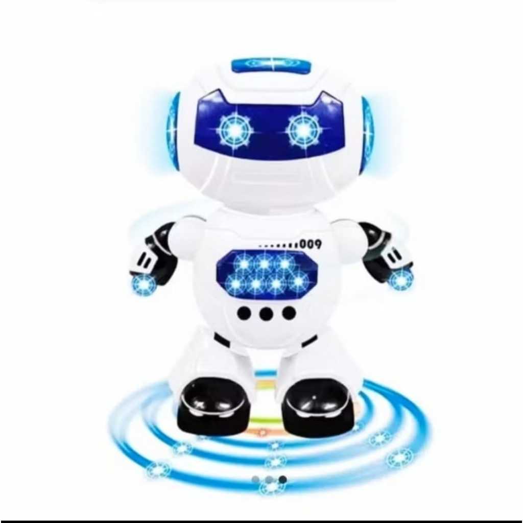 Mainan Robot Joget / Goyang /Dancing / Ada Musik Dan Lampu