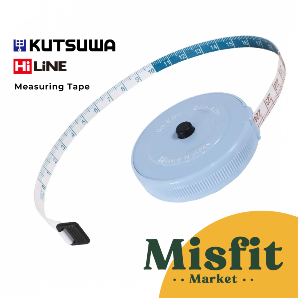 Kutsuwa Long Measuring Tape 2m Meteran Gulung Bandan Baju Jahit Kain Mini Meteran Gulung Badan