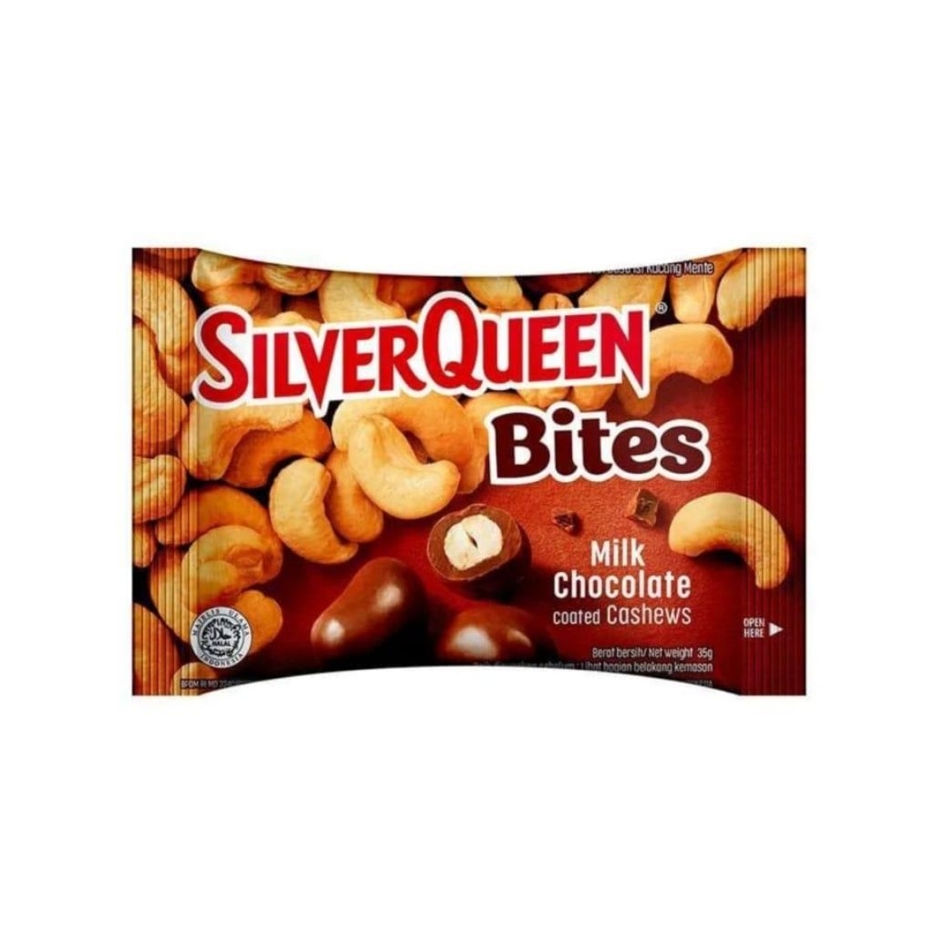 

Silverqueen Bites 30gr Almonds coated in Milk Chocolate & Milk Chocolate coated Cashews