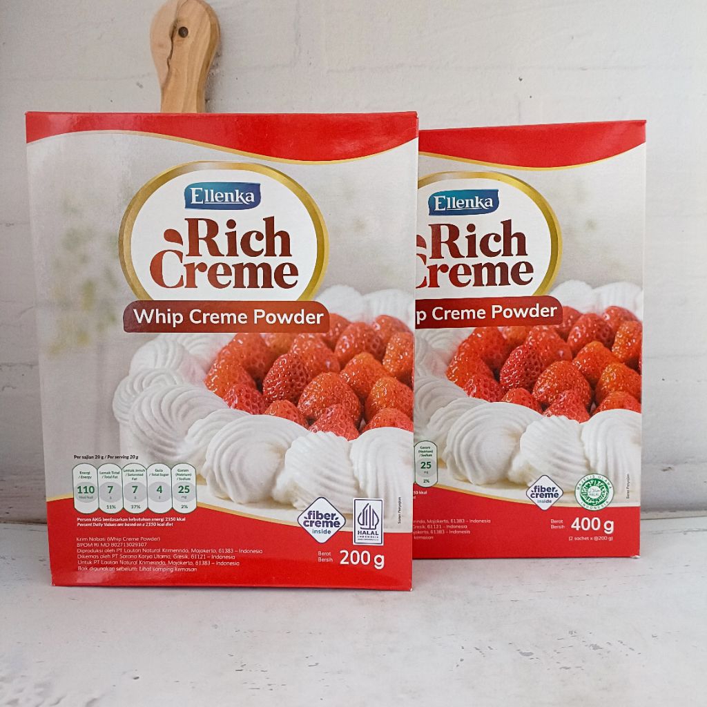 

Ellenka whippy cream (400gr) dan (200gr)