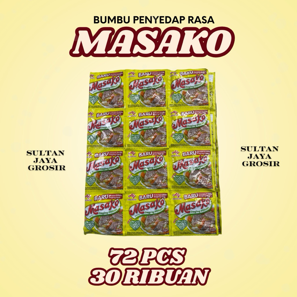 

72 pcs masako rasa sapi, memasak jadi hemat