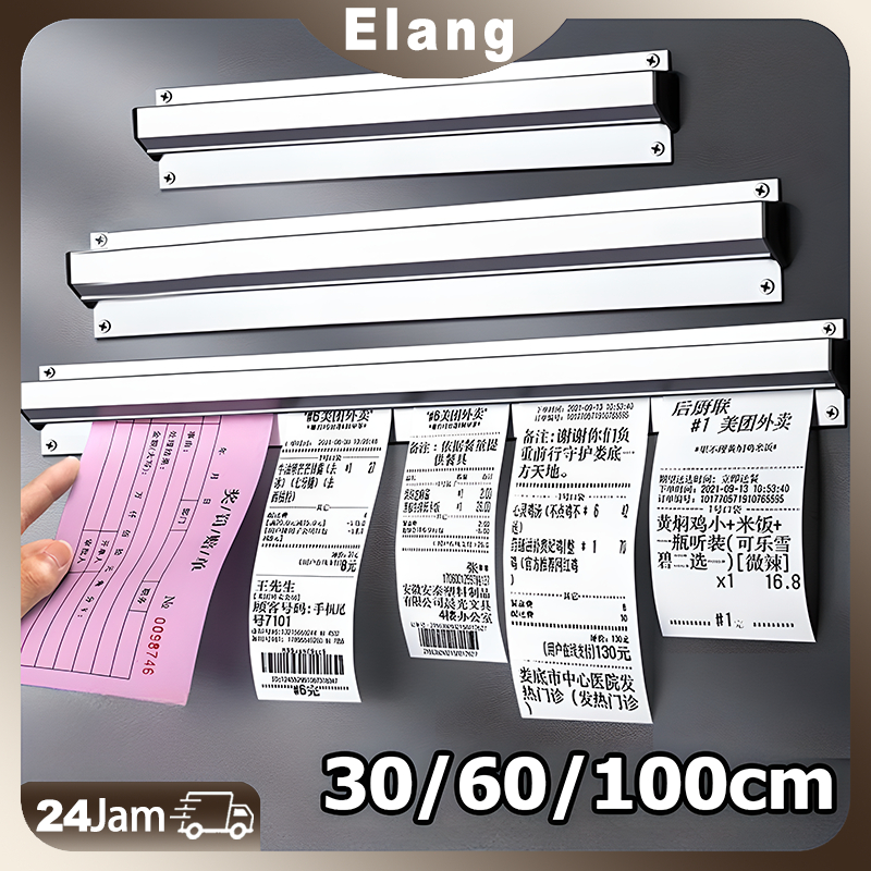 

Bill Holder Stainless / Capitan Nota / Receipt Holder / Bill Holder Restaurant & Café / Penjepit Kertas Bon Bill / Checker Holder