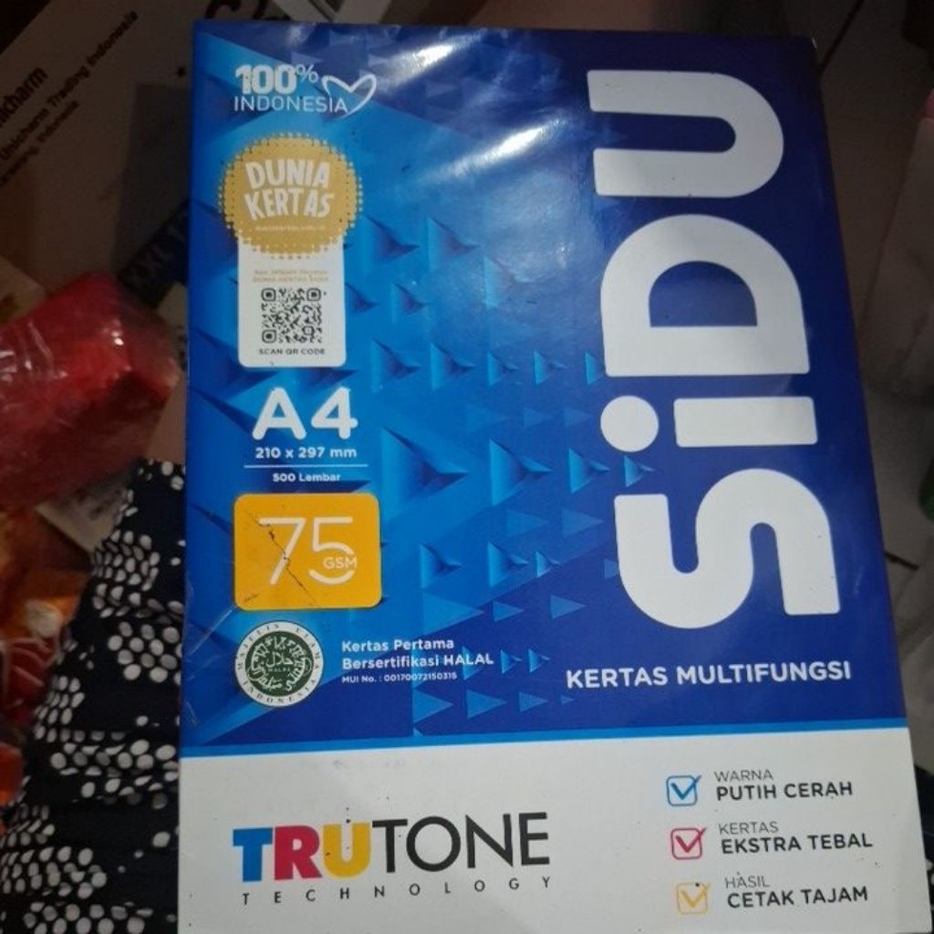 

Kertas Sidu A4 500 lembar