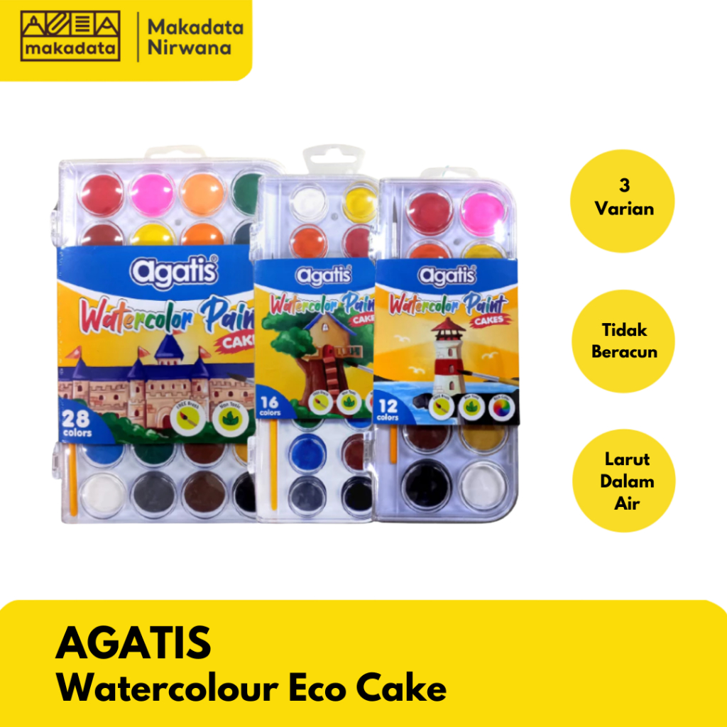 

AGATIS WATERCOLOUR/CAT AIR ECO CAKE (1 SET)