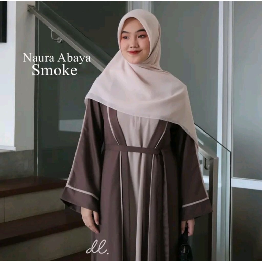 [Ready] NAURA ABAYA ( Size : S, M, L, XL, XXL,XXXL ) By Dailyal official  l Abaya Turkie l Pakaian W