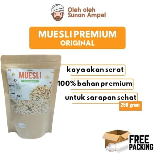 

Original MUESLI Fruit & Seed 250g Sehat Bergizi Untuk Menu Sarapan membuat perut kenyang lebih lama