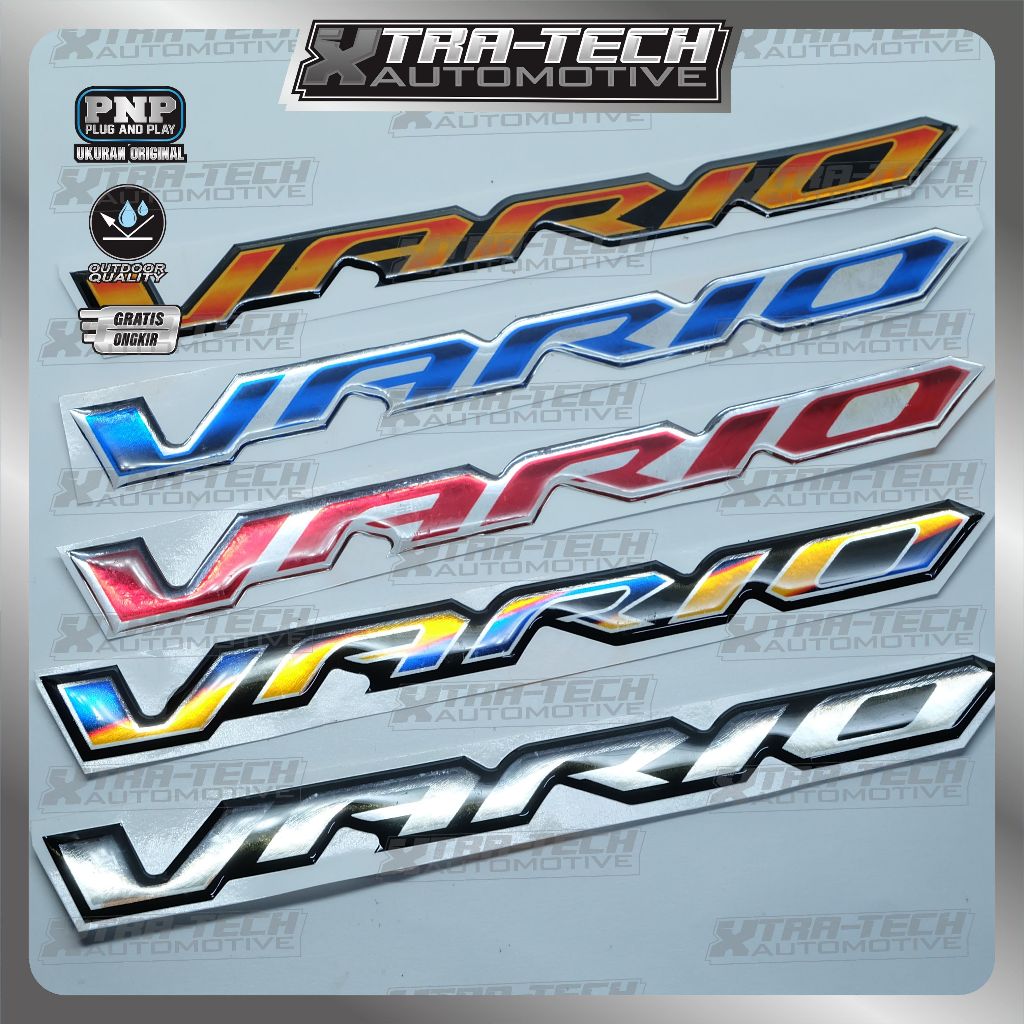 emblem all new vario / emblem vario all new 125 / emblem vario 160 / Emblem timbul vario / emblem va