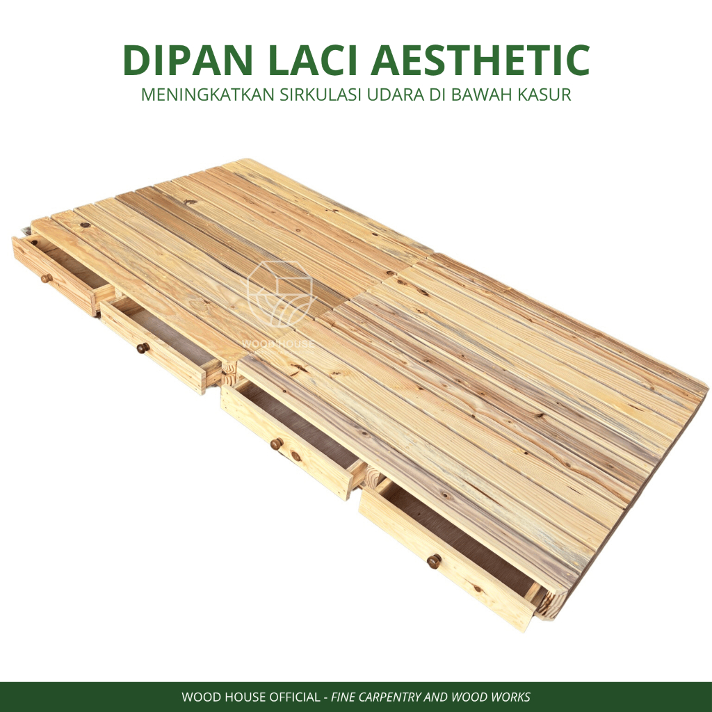 Wood House - Dipan Laci Minimalis/ Dipan Laci Aesthetic/ Dipan Laci Kayu