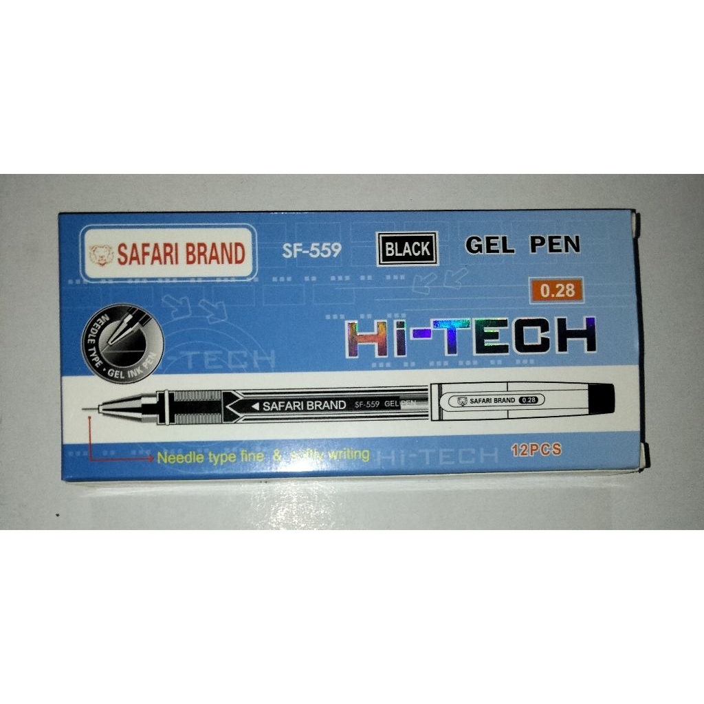 

Pulpen gel Hi-TECH / Pulpen gel HI-TECH 1pak(isi 12) ukuran 0.28mm