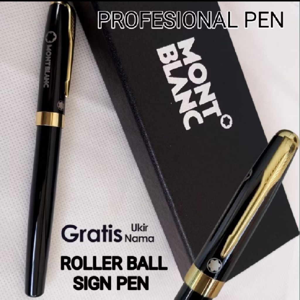 

Pulpen Mewah Profesional Pen Monbl@nc Roller Ball Sign Pen Gratis Grafir nama Dan Box Exlusive.