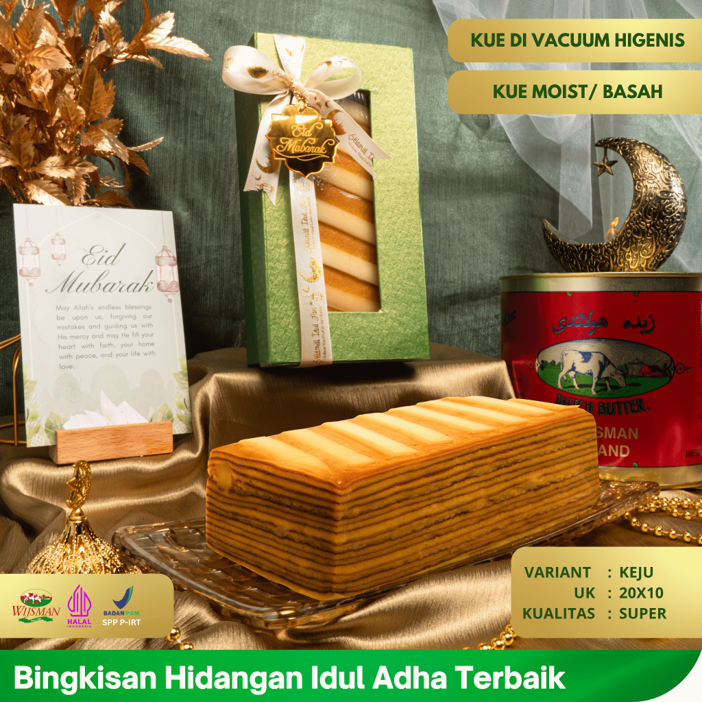 

[LEBARAN IDUL ADHA] KUE LAPIS LEGIT SUPER KEJU 20X10 | HAMPERS