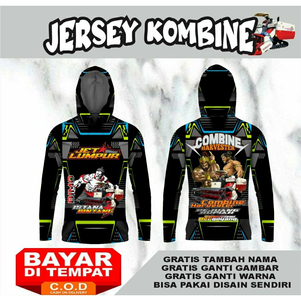 jersey kombine jersey petani jersey traktor jersey ojek gabah