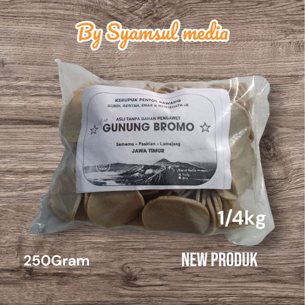 

kerupuk pentol bawang cap gunung Bromo 250gram