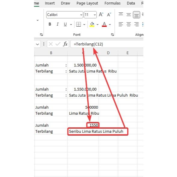 Script VBA Macro - Fungsi Terbilang