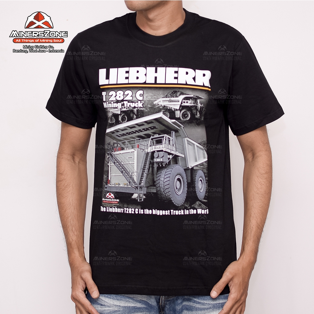 MinersZone Kaos Tambang Dumptruck LIEBHERR Original | Kaos alat berat | operator alat berat