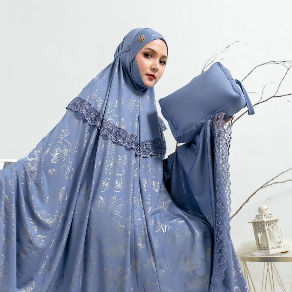 KODE M64C Beli 2 Free Pouch As Sajdah  Mukena Sahila New Motif Magnolia Reborn Mewah Lembut Mukena D