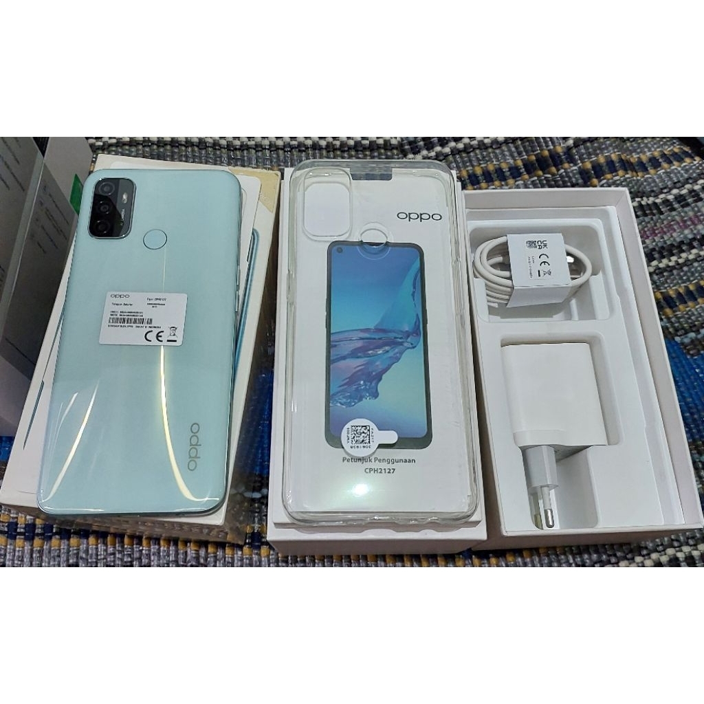 second oppo A53 ram 4 128gb blue