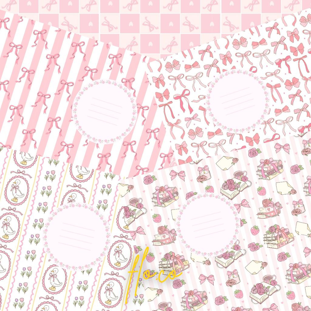 

Sampul Buku Estetik Pink Coquette | Sampul Buku Aesthetic | Sampul Buku