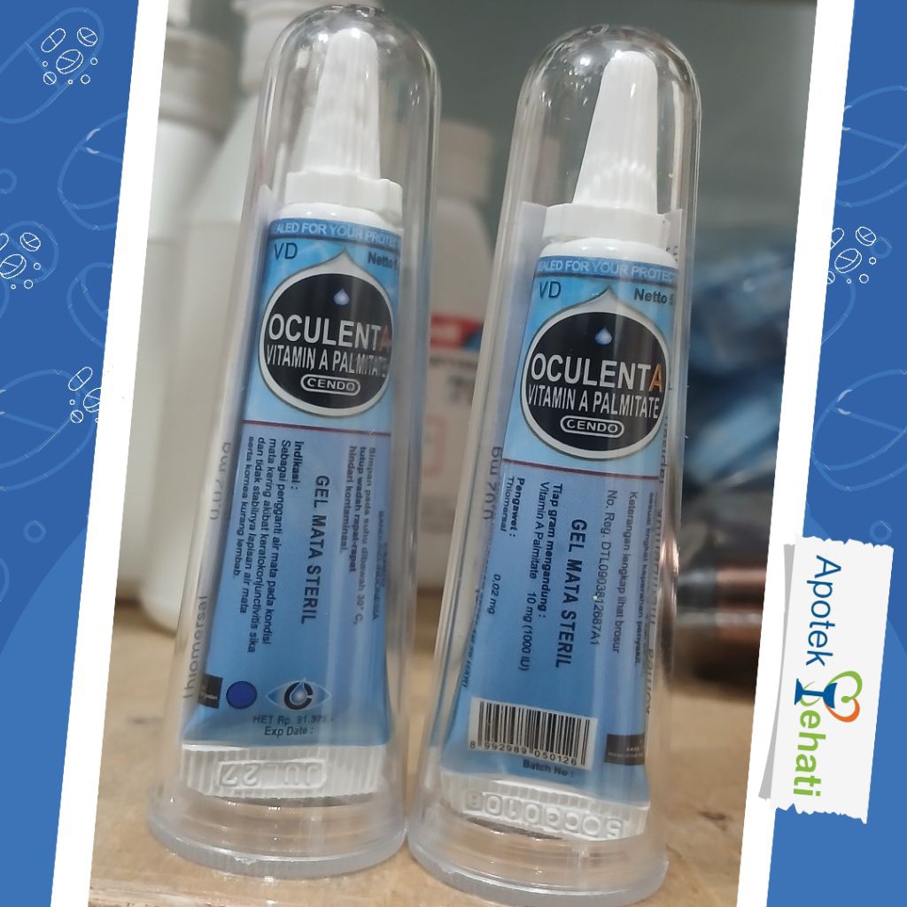 Cendo Oculenta 5 gram Gel Mata Steril Dengan Vitamin A Palmitate