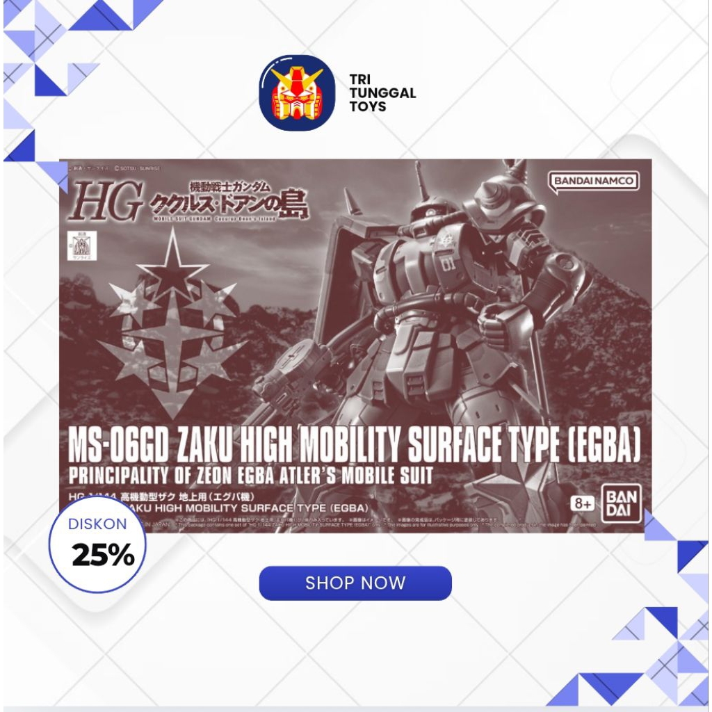 HG 1/144 Origin MS-06GD Zaku High Mobility Surface Type (EGBA) Bandai