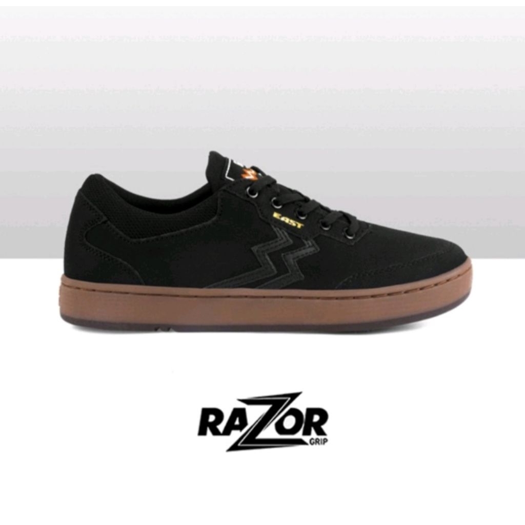 GEOF MAX - Boston Black Gum |Sepatu Pria| Sneakers Pria Canvas Shoes Casual