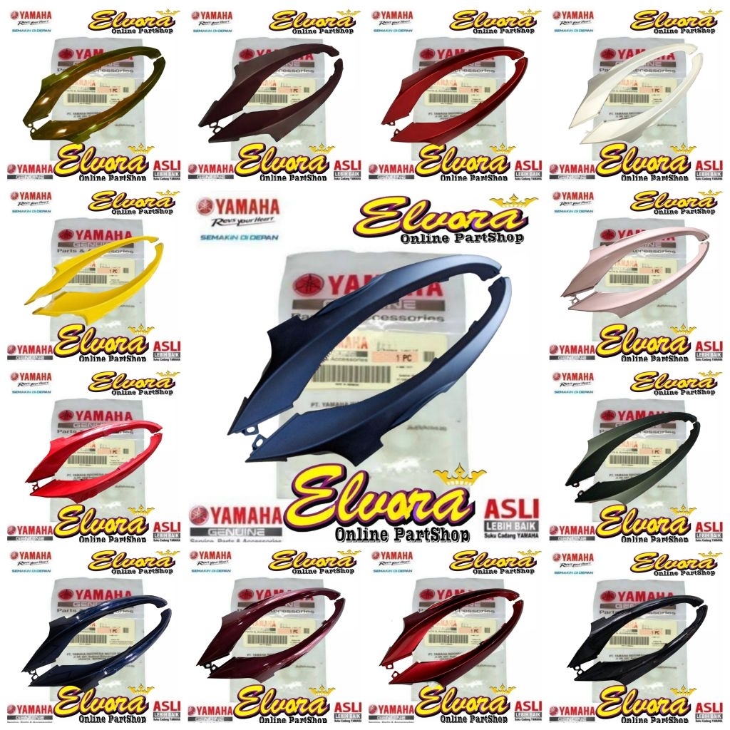 Cover under dek bawah kanan kiri yamaha Fino 125 Grande Sporty 125 Original BJ8-F8395-00 BJ8-F837D-0