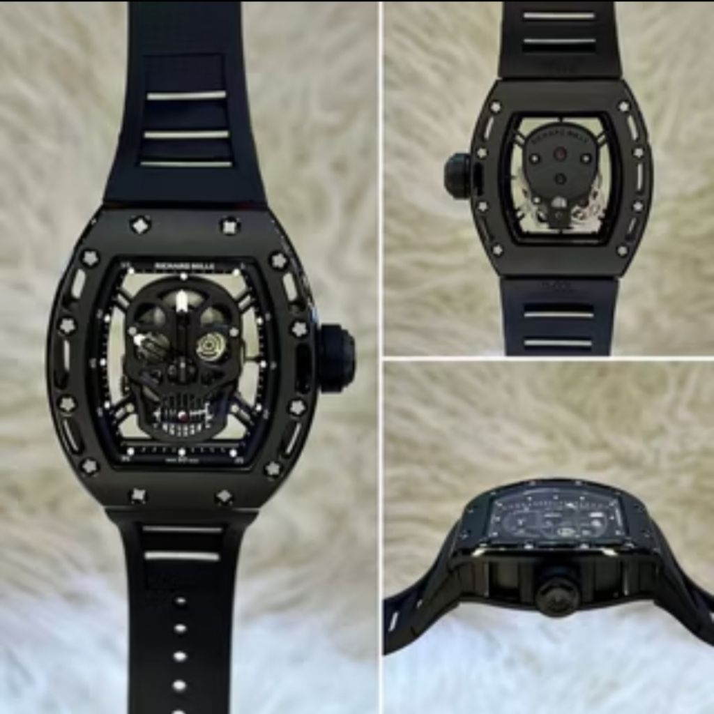 Jam Tangan RM Matic Skull Skeketon Body Swiss