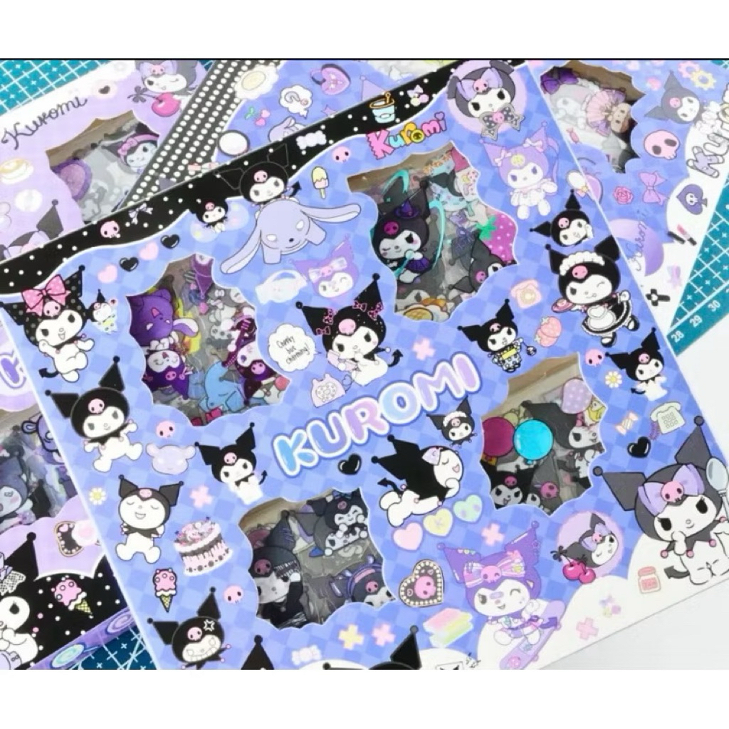 

Lynia Store - Sticker Kuromi Lucu Dan Murah Isi 100PCS / Sticker Anak Berkarakter Kuromi / Sticker Anak Berkualitas / Sticker Anak Bisa Ditempel Dimanapun / Sticker Karakter Kuromi